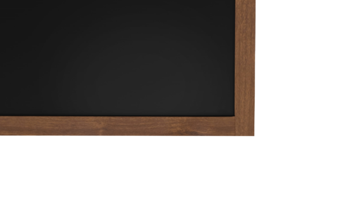 Tableau à Craie Noir avec Cadre en Bois Laqué 100x80cm - visualisation 2
