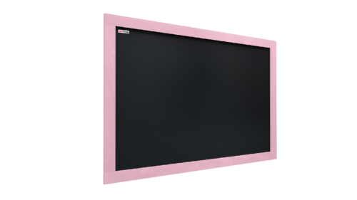 Tableau à Craie Noir avec Cadre en Bois Rose 90x60cm - visualisation 6