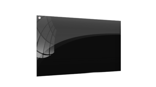 Tableau Noir en Verre 80x60cm, Tableau Magnétique sans Cadre, Verre Trempé