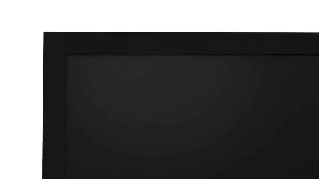 Tableau à Craie Noir avec Cadre en Bois Noir 120x90cm