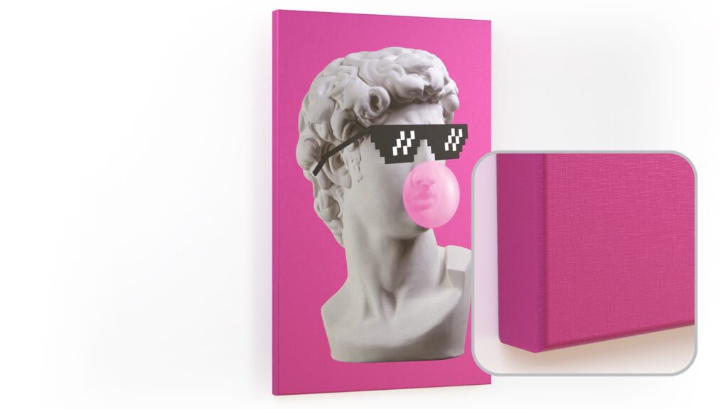 Tableau magnétique CANVASboards 90x60cm - Art abstrait Thug Life Chewing-gum