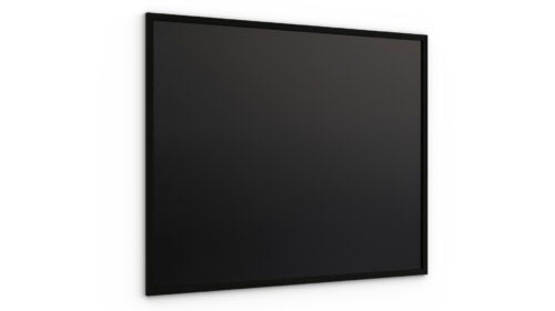 Tableau noir à craie 100x80 cm avec cadre en bois noir ECO
