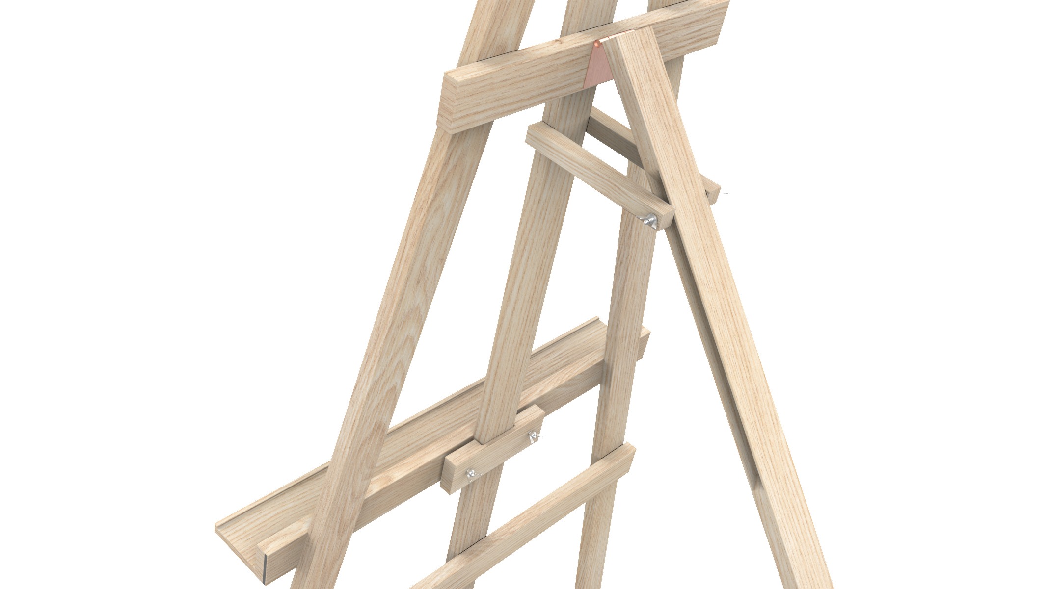 ALLboards Chevalet sur Trépied avec Cadre en Bois de Hêtre 145 cm, pour Peinture ou Atelier, Usage Externe – Image 5