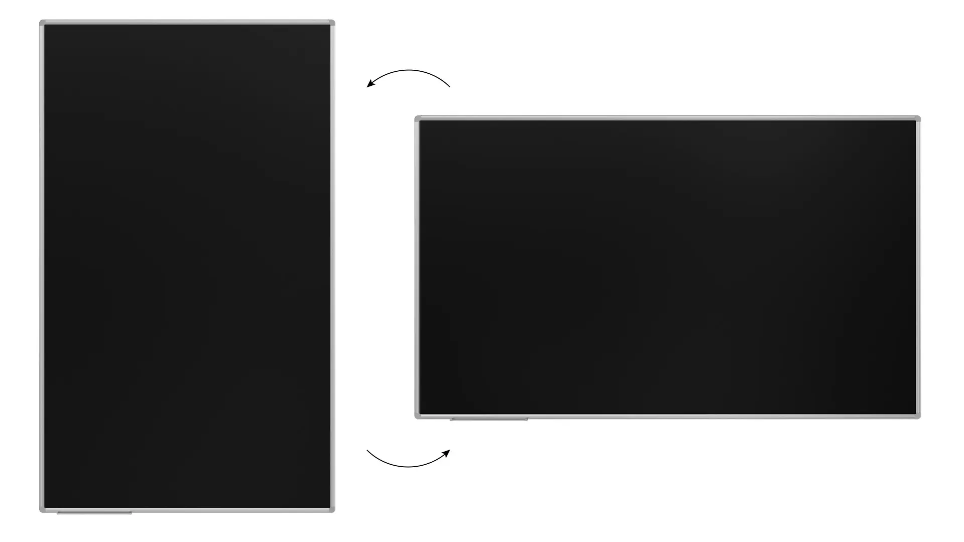 Tableau à Craie Noir Magnétique avec Cadre en Aluminium Premium EXPO 200x120cm + ACCESSOIRES – Image 5
