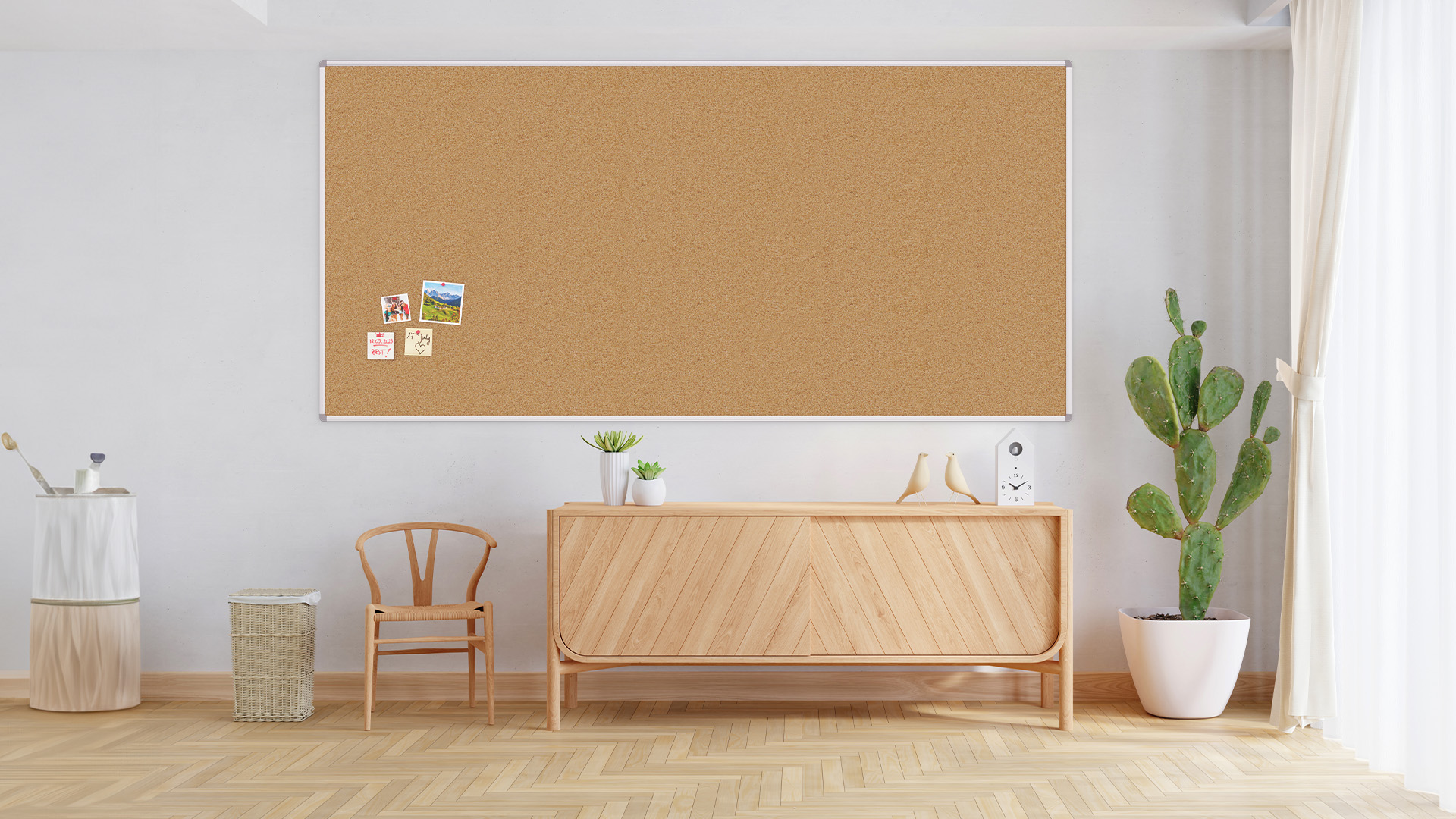 Tableau en Liège avec Cadre en Aluminium 250x120cm – Image 3
