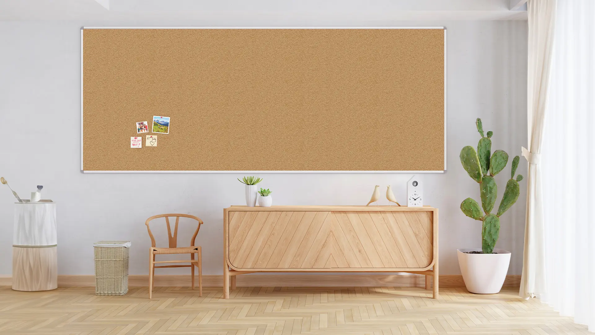 Tableau en Liège avec Cadre en Aluminium 300x120 cm – Image 3