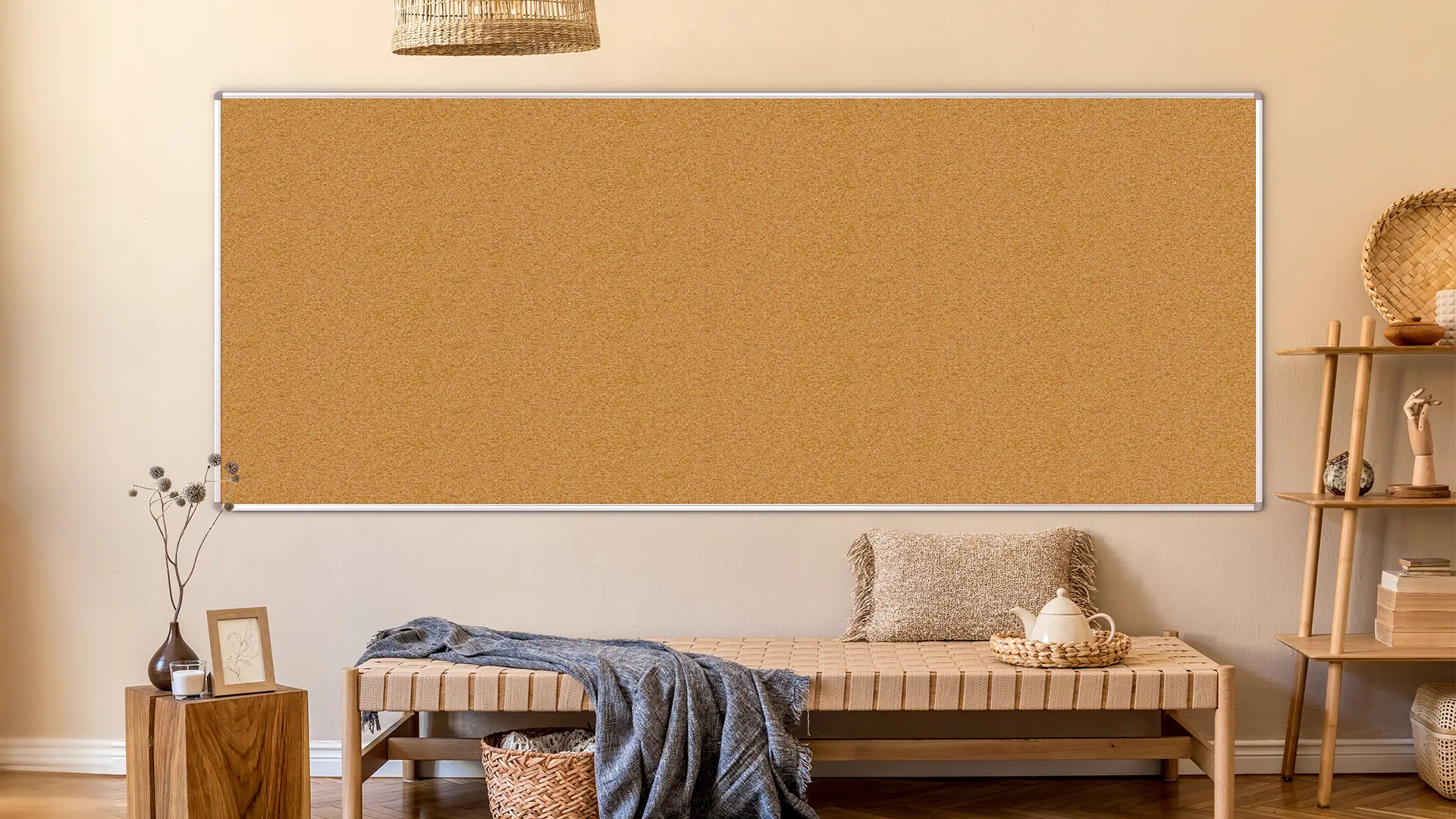Tableau en Liège avec Cadre en Aluminium 300x120 cm – Image 4