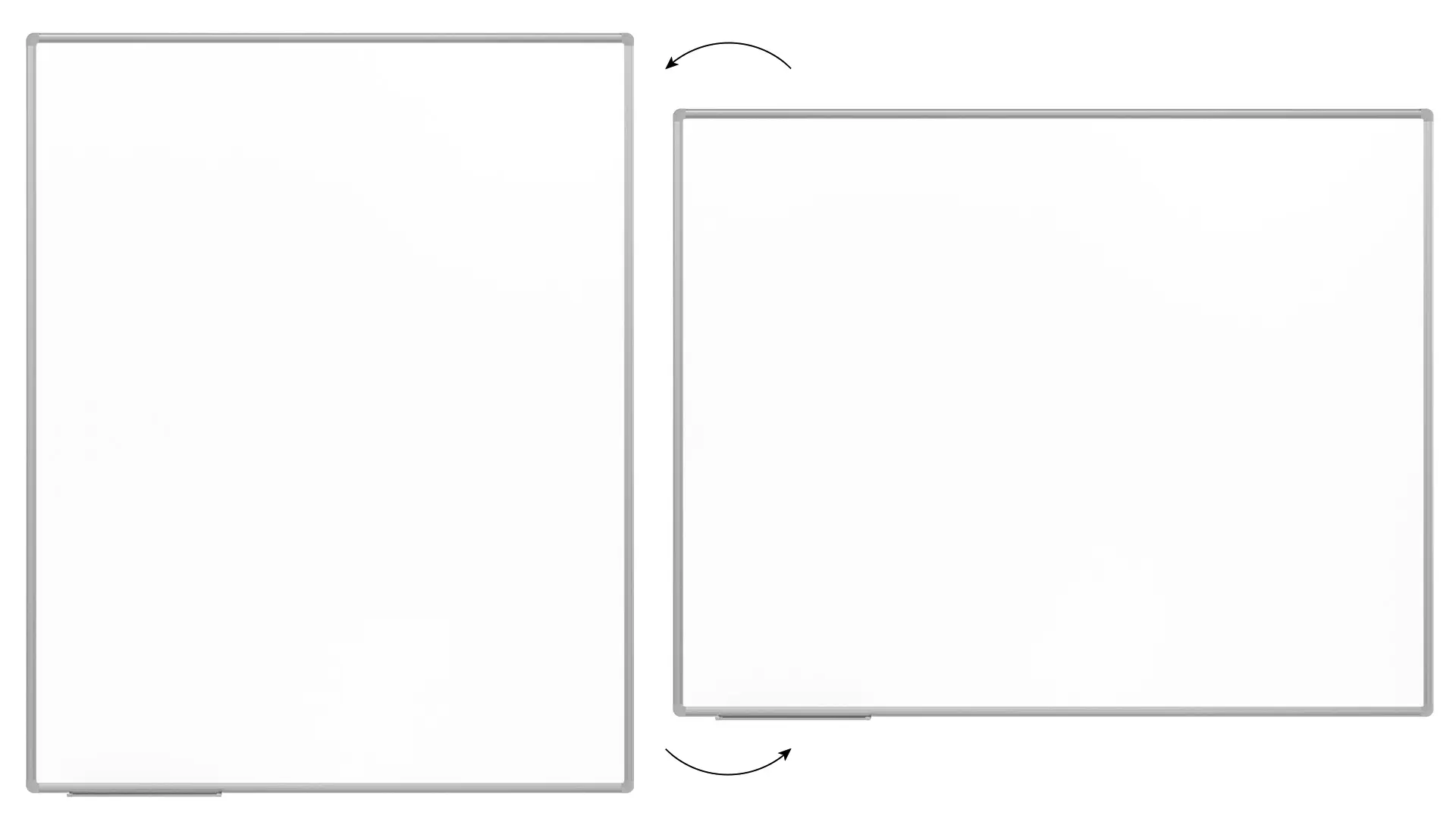 Tableau Blanc Emaillé Magnétique Effaçable à Sec avec Cadre en Aluminium 150x120 cm – Image 5