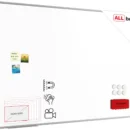 Tableau Blanc Emaillé Magnétique Effaçable à Sec avec Cadre en Aluminium 180x120cm