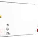 Tableau Blanc Emaillé Magnétique Effaçable à Sec avec Cadre en Aluminium 200x100cm