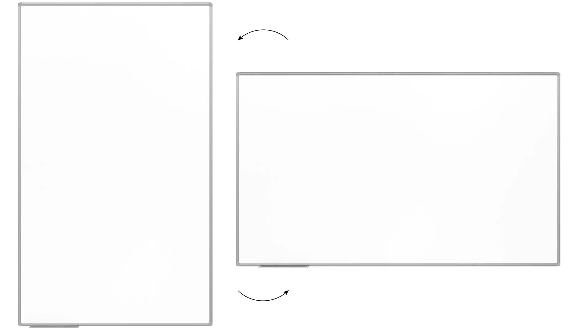Tableau Blanc Emaillé Magnétique Effaçable à Sec avec Cadre en Aluminium 200x120cm – Image 5