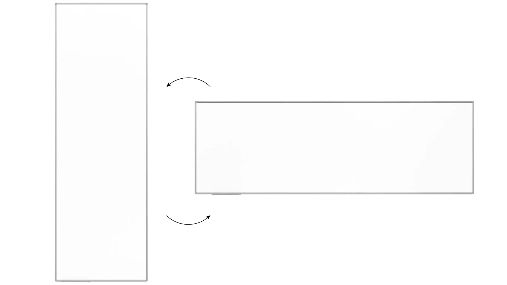 Tableau Blanc Emaillé Magnétique Effaçable à Sec avec Cadre en Aluminium 300x100 cm – Image 5