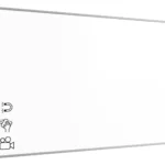 Tableau Blanc Emaillé Magnétique Effaçable à Sec avec Cadre en Aluminium 300x120 cm
