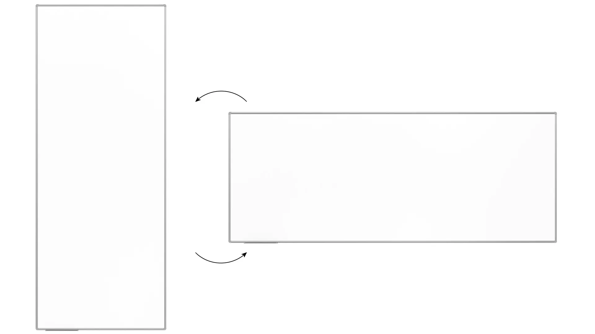 Tableau Blanc Emaillé Magnétique Effaçable à Sec avec Cadre en Aluminium 300x120 cm – Image 5