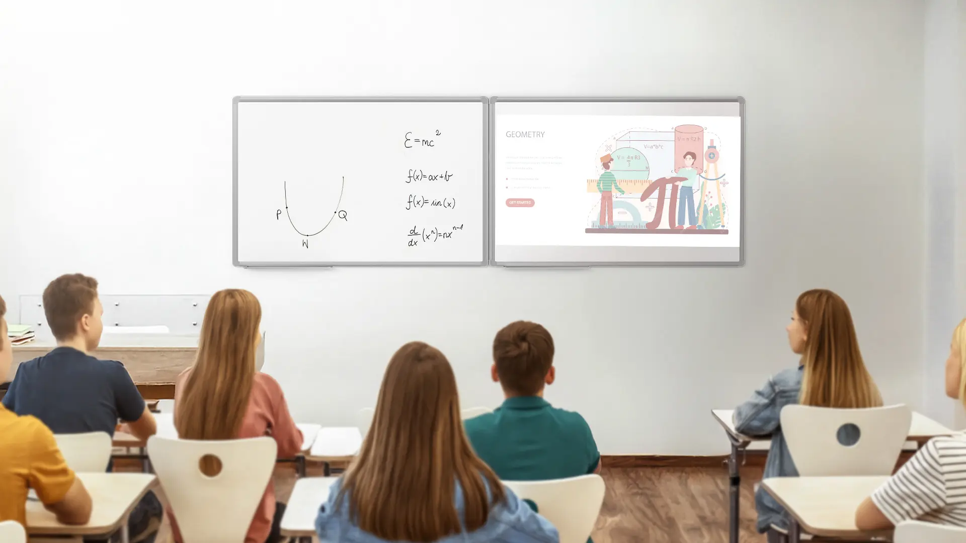 Tableau Blanc Emaillé Magnétique Effaçable à Sec avec Cadre en Aluminium 90x60cm – Image 3