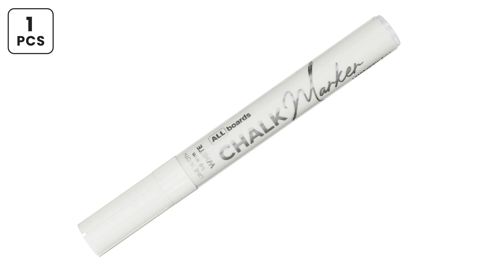 Marqueur à craie liquide pour tableau à craie, en verre - BLANC