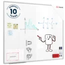 Tableau Blanc Magnétique Effaçable à Sec avec Cadre en Aluminium Premium EXPO 120x100cm + accessoires