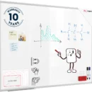Tableau Blanc Magnétique Effaçable à Sec avec Cadre en Aluminium Premium EXPO 120x90cm + accessoires