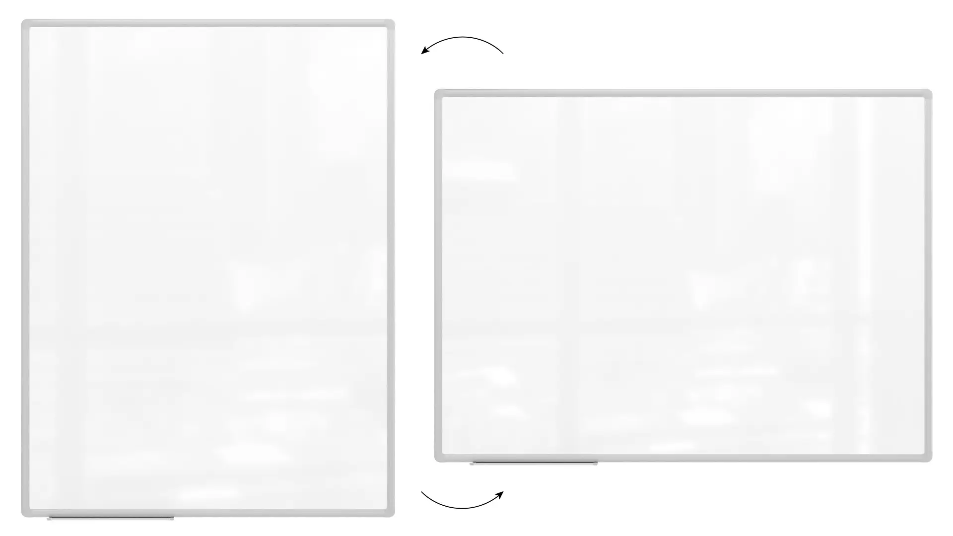 Tableau Blanc Magnétique Effaçable à Sec avec Cadre en Aluminium Premium EXPO 120x90cm + accessoires – Image 5