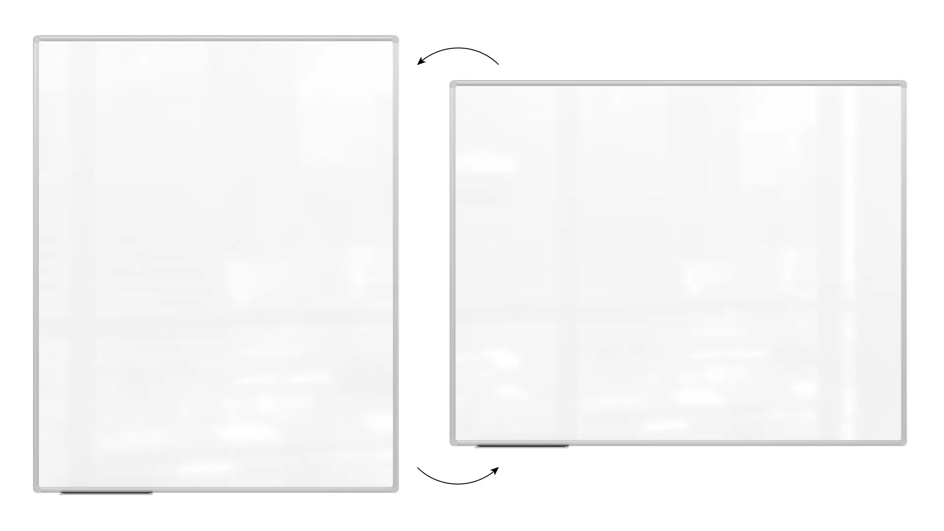 Tableau Blanc Magnétique Effaçable à Sec avec Cadre en Aluminium Premium EXPO 150x120cm + accessoires – Image 5