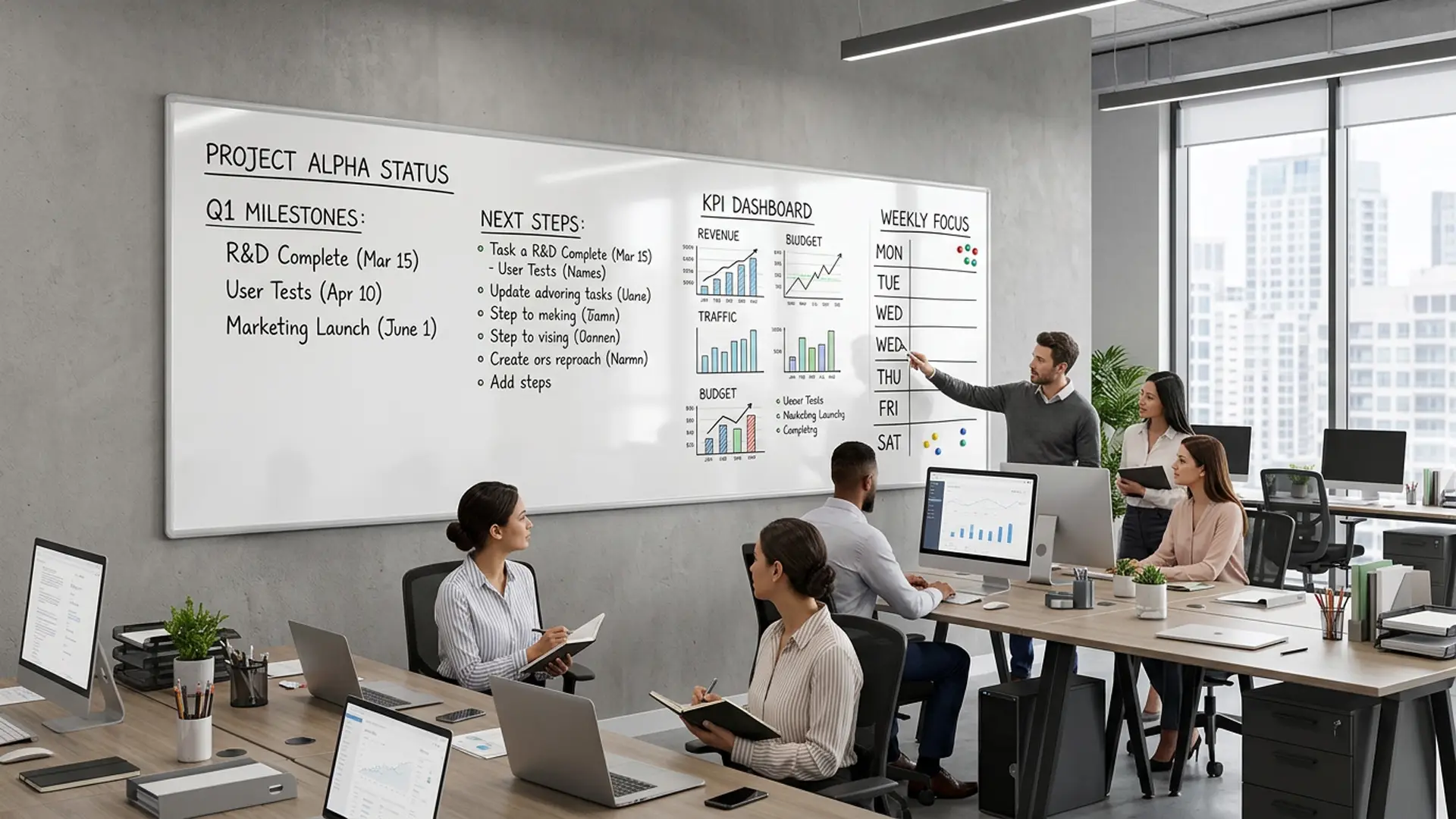 Tableau Blanc Magnétique Effaçable à Sec avec Cadre en Aluminium Premium EXPO 250x120 cm + accessoires – Image 10
