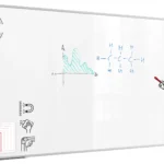 Tableau Blanc Magnétique Effaçable à Sec avec Cadre en Aluminium Premium EXPO 250x120 cm + accessoires