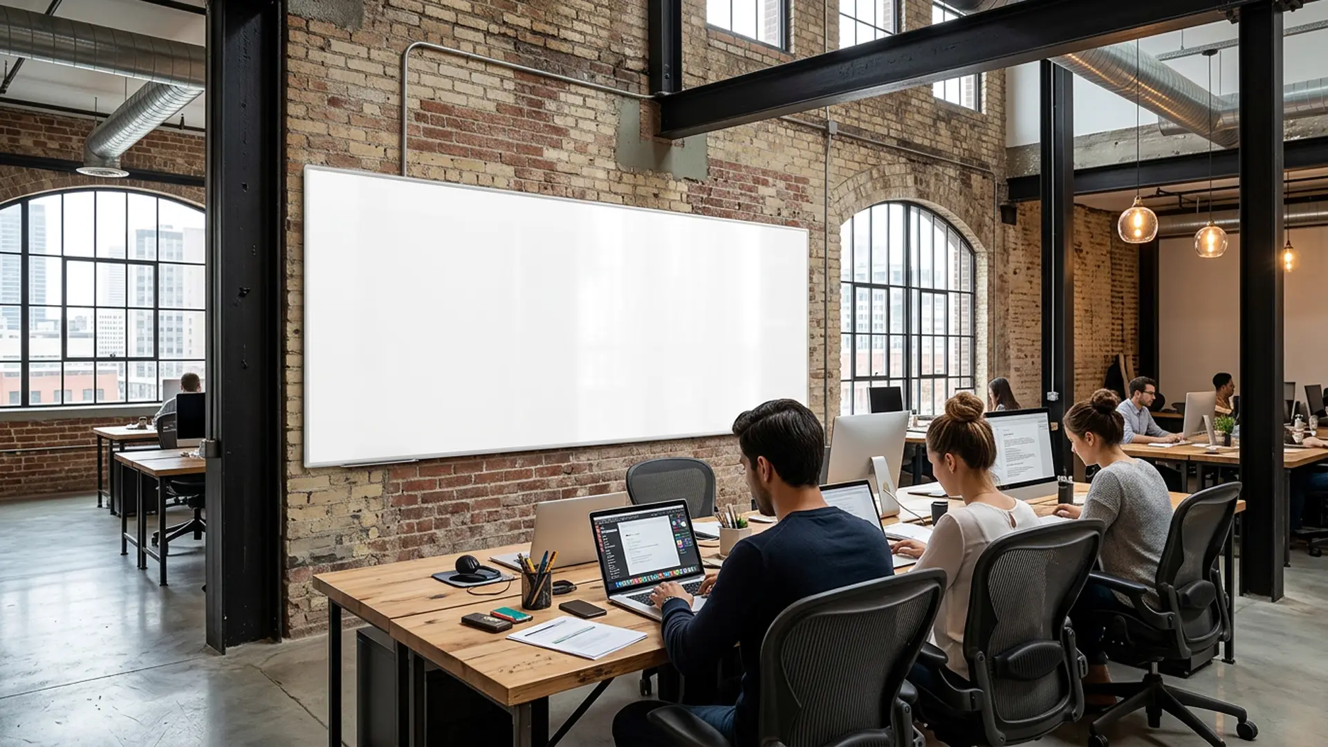 Tableau Blanc Magnétique Effaçable à Sec avec Cadre en Aluminium Premium EXPO 300x120cm + accessoires – Image 10