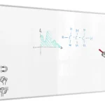 Tableau Blanc Magnétique Effaçable à Sec avec Cadre en Aluminium Premium EXPO 300x120cm + accessoires