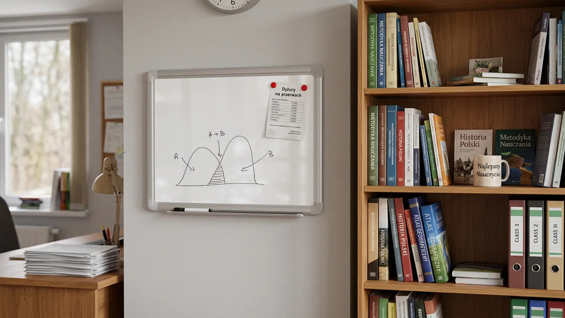 Tableau Blanc Magnétique Effaçable à Sec avec Cadre en Aluminium Premium EXPO 40x30cm + accessoires – Image 10