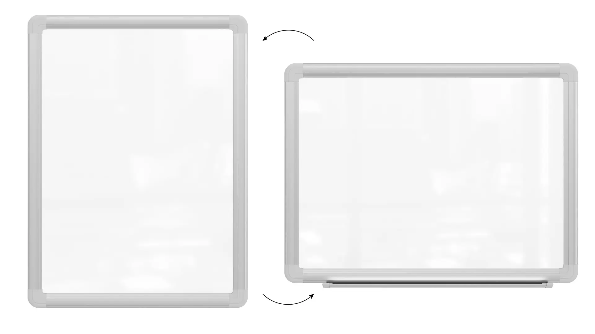 Tableau Blanc Magnétique Effaçable à Sec avec Cadre en Aluminium Premium EXPO 40x30cm + accessoires – Image 5
