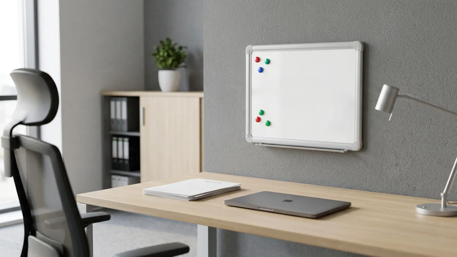 Tableau Blanc Magnétique Effaçable à Sec avec Cadre en Aluminium Premium EXPO 40x30cm + accessoires – Image 9