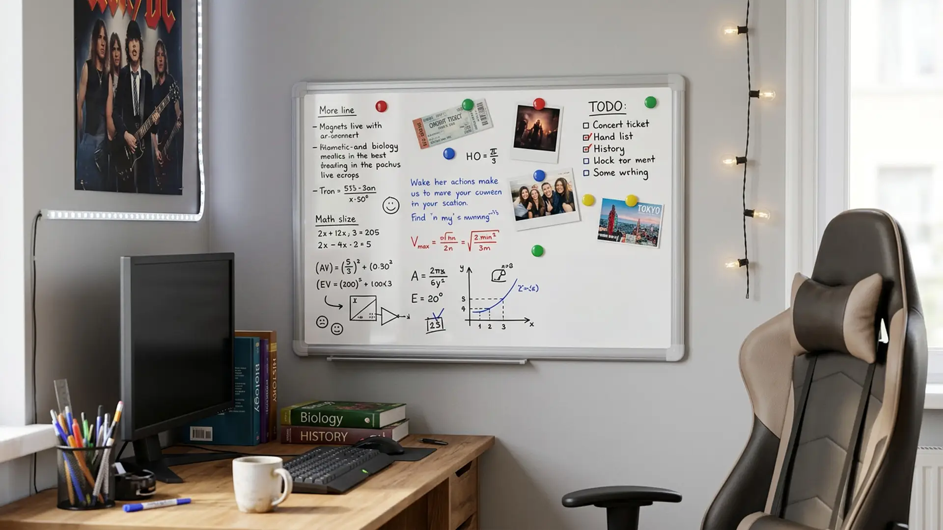 Tableau Blanc Magnétique Effaçable à Sec avec Cadre en Aluminium Premium EXPO 60x40cm + accessoires – Image 3