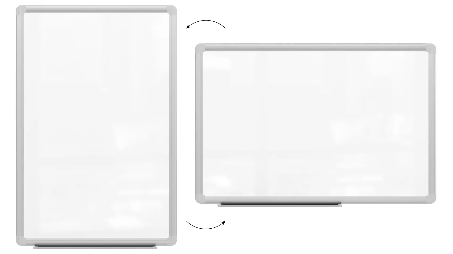 Tableau Blanc Magnétique Effaçable à Sec avec Cadre en Aluminium Premium EXPO 60x40cm + accessoires – Image 5