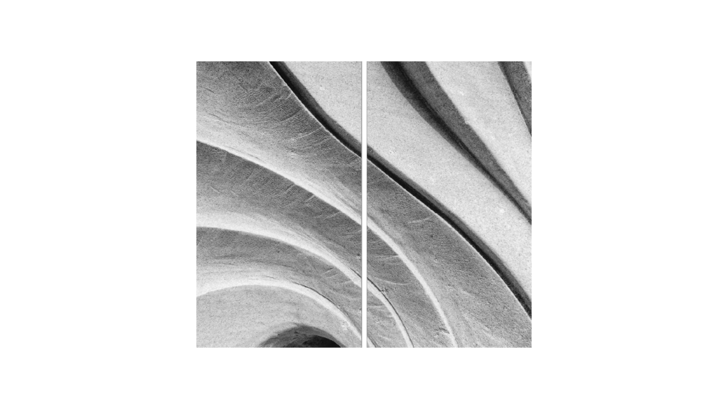 Plaque de Protection en Verre Trempé Universel et Multifonction - Planche à Découper & Plateau en Verre, 2 pièces 52x30cm Style Roche Blanche Vagues Formes Géométriques