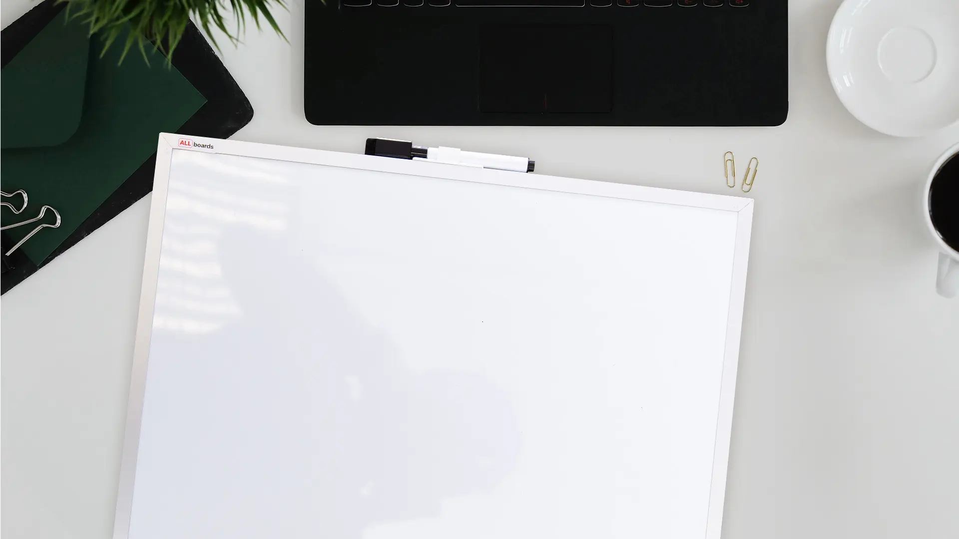 Tableau blanc magnétique 40x30 cm avec cadre en aluminium + ACCESSOIRES GRATUITS – Image 8
