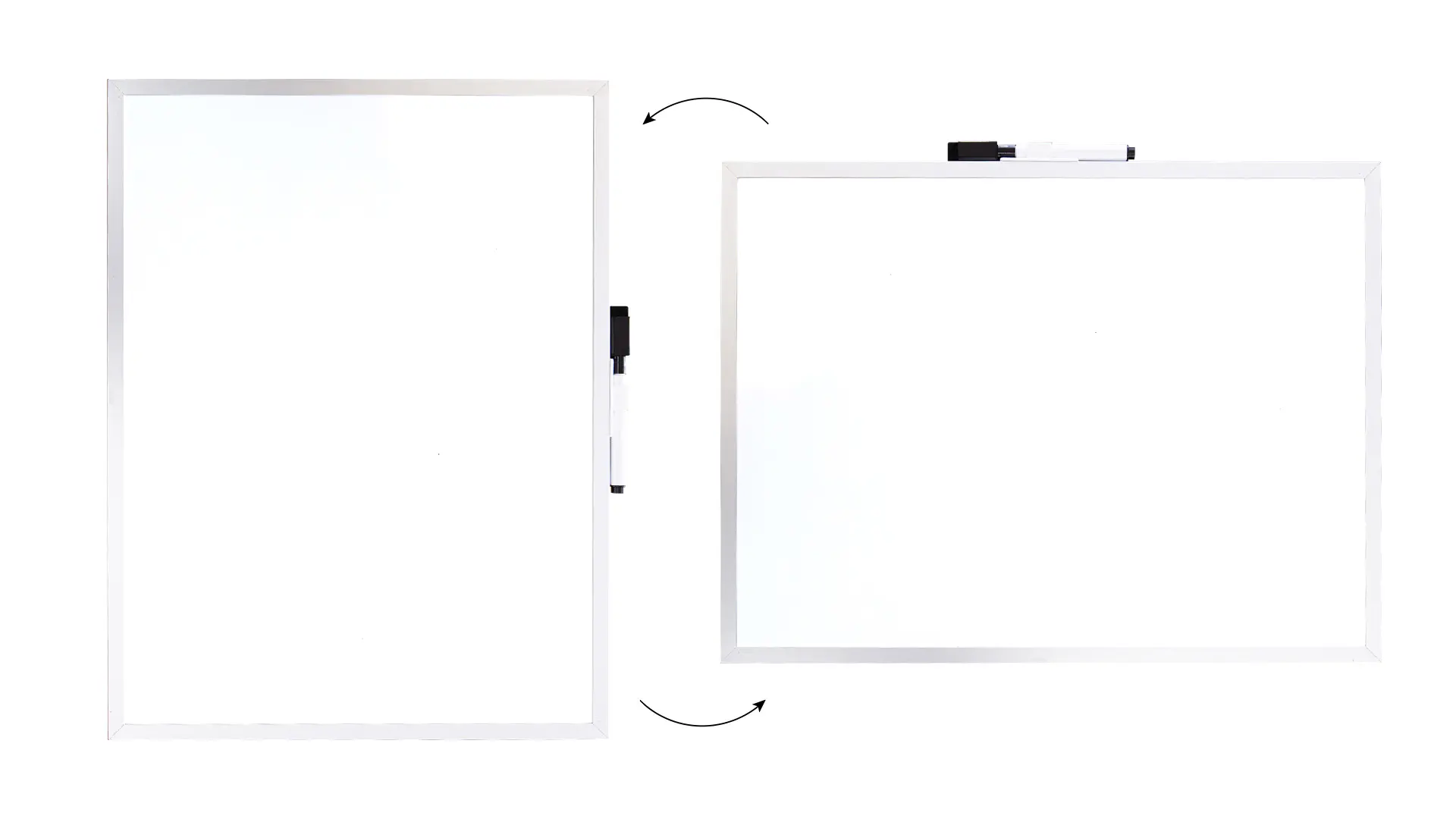 Tableau blanc magnétique 40x30 cm avec cadre en aluminium + ACCESSOIRES GRATUITS – Image 4