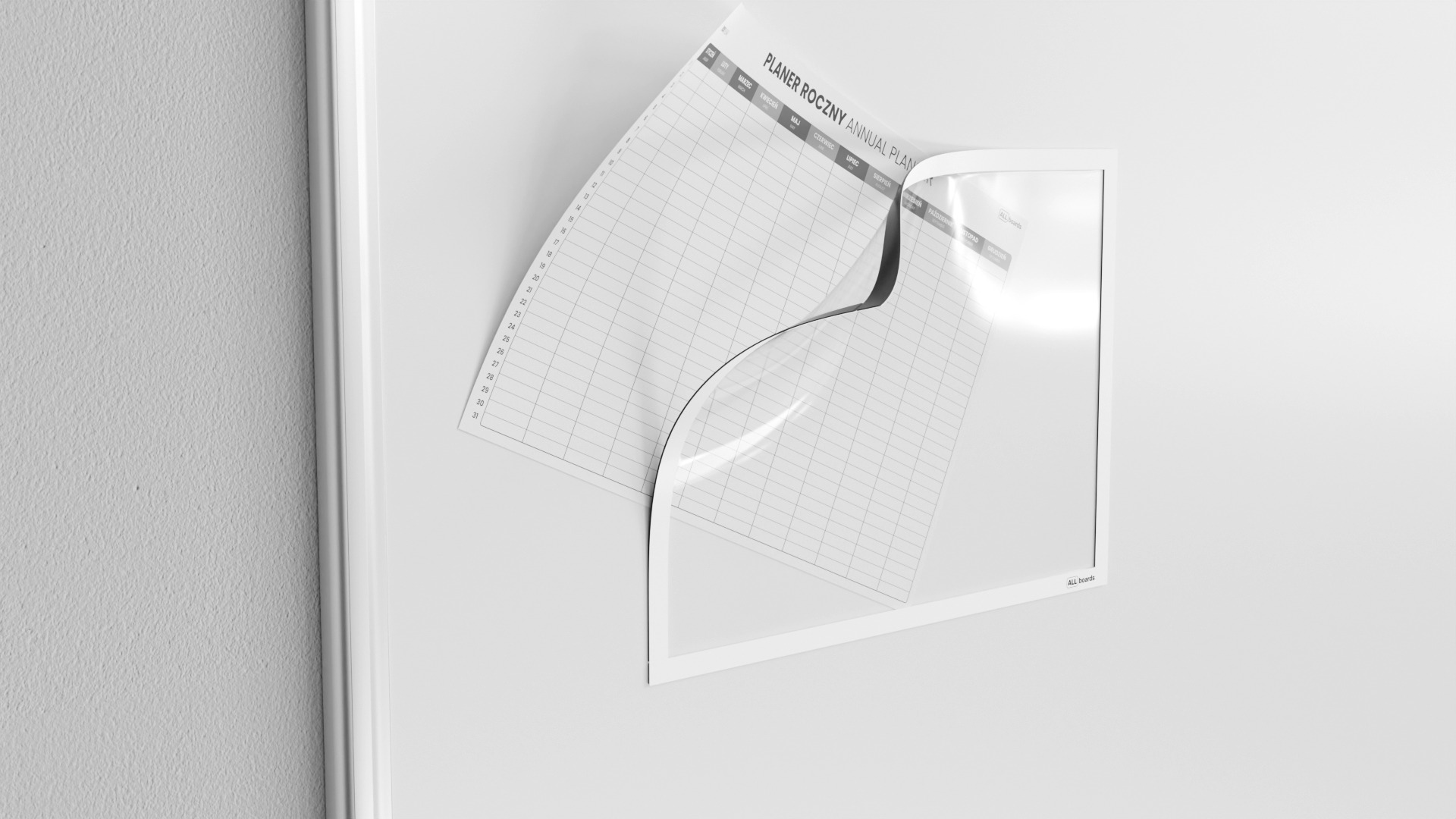 Pochette Magnétique pour Documents A4 Blanc – Image 2