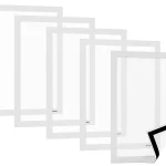 Pochette Magnétique pour Documents A4 Blanc - Lot de 5 Pièces