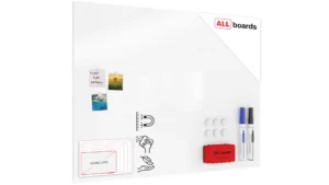 Tableau Magnétique MetalBoard Blanc 120x90cm + accessoires gratuits