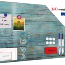 Tableau Magnétique en Métal Motif Planches Bleues 60x40cm, MetalBoards pour tout type d'Aimants