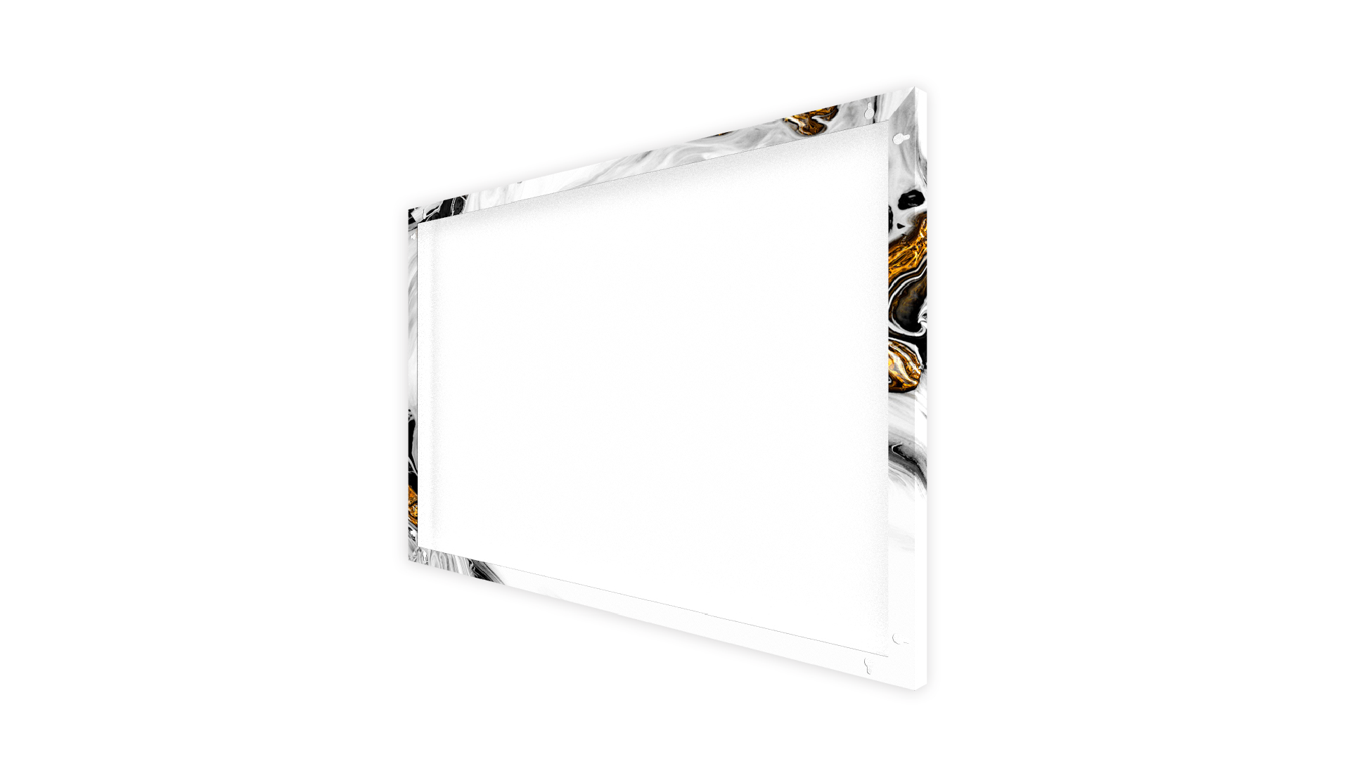 Tableau Magnétique en Métal Motif Marbre Doré 90x60cm, MetalBoards pour tout type d'Aimants – Image 7