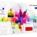 Tableau Magnétique en Métal Motif Holy Explosion de Couleurs 60x40cm, MetalBoards pour tout type d'Aimants