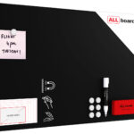 Tableau Magnétique en Métal à Craie Noir 60x40cm, MetalBoards pour tout type d’Aimants