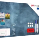 Tableau magnétique pour aimants METALboards, ciel nuageux 90x60 cm + ensemble d'accessoires GRATUIT