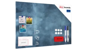 Tableau magnétique pour aimants METALboards, ciel nuageux 90x60 cm + ensemble d'accessoires GRATUIT