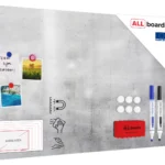 Tableau magnétique pour aimants METALboards, ciment 90x60 cm + ensemble d'accessoires GRATUIT