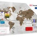 Tableau magnétique pour aimants METALboards, carte lumineuse 90x60 cm + ensemble d'accessoires GRATUIT