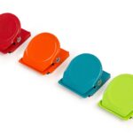 Clips magnétiques colorés - lot de 4 aimants
