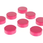 Lot de 10 Aimants, Forme Ronde, Roses, 20 mm