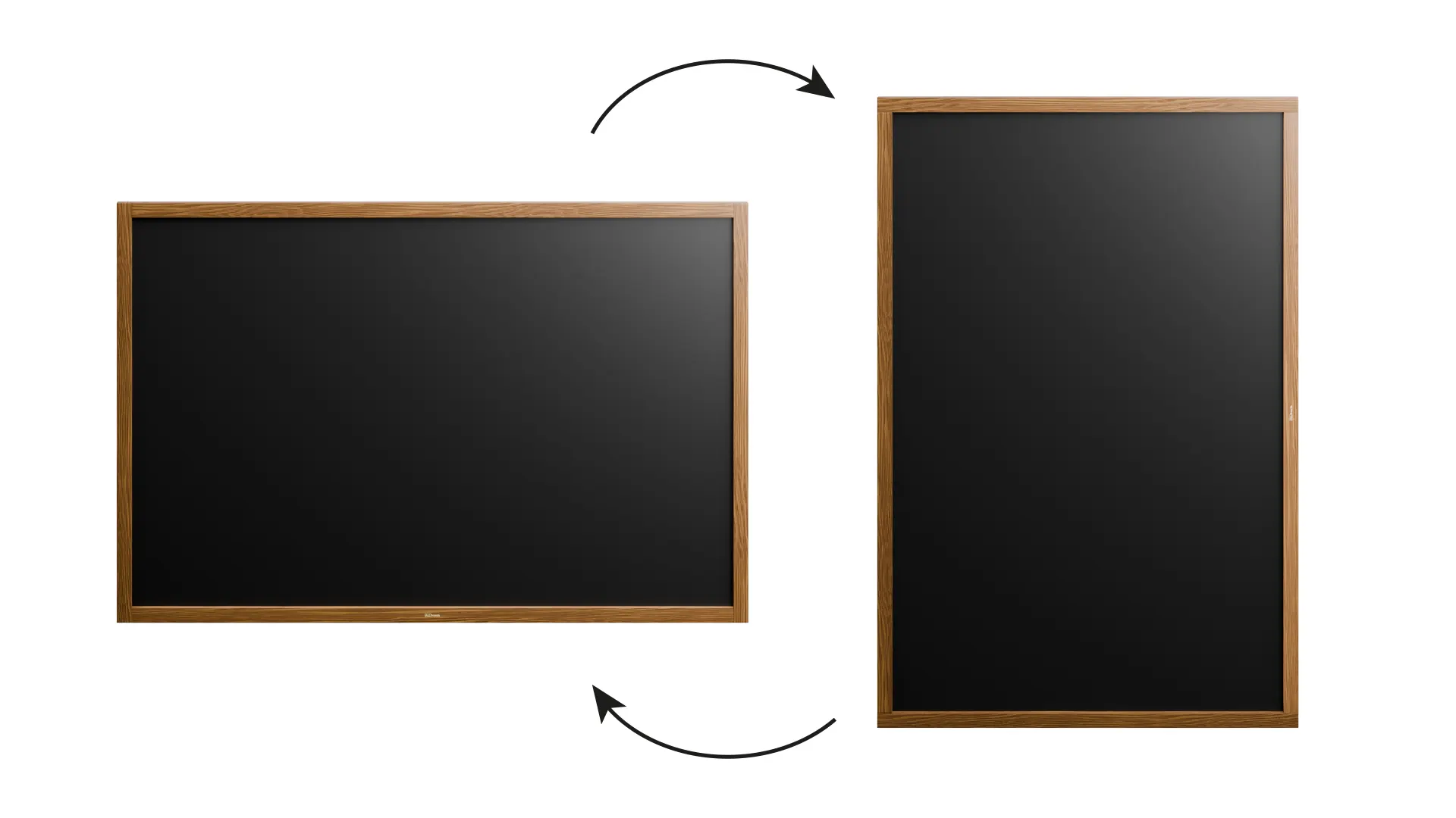 Tableau à craie noir magnétique étanche avec cadre en bois laqué 150 x 100 cm + accessoires – Image 5